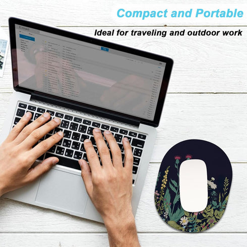 Rimilak Small Mouse Pad 6 x 8 Inch, Takes up Wrist and Mouse Space, Waterproof Compact Mini Mouse Mat for Laptop Computer Wireless Mouse Keyboard ...