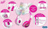 JoJo Siwa Kids Bluetooth Headphones for Wireless Rechargeable Foldable Bluetooth Headphones with Microphone Kid Friendly Sound and Bonus Detachabl...