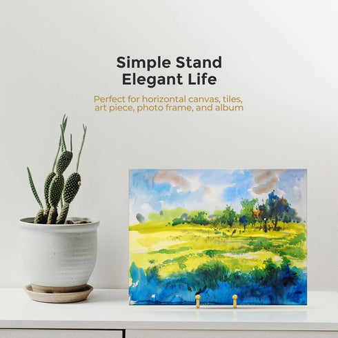 TR-LIFE Plate Stands for Display - 6 Inch Plate Holder Display Stand + Metal Frame Holder Stand for Picture, Decorative Plate, Photo Easel, Tablet...
