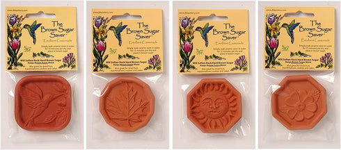 Brown Sugar Savers - Set of 4 - Hummingbird, Maple Leaf, Sun, and Daisy designs...