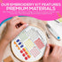 Fashhut Set of 4 Embroidery Kit for Beginners with Patterns & Complete Instructions - DIY Cross Stitch Kits for Adults with 1 Embroidery Hoop, Nee...