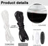 30 Sets Replacement Necklace Cords with Breakaway Clasps DIY Nylon Lanyard Necklace Cord and Plastic Clasp Buckle Breakaway Safety for Pendant(Bla...