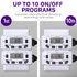 Fosmon 7 Day Programmable Digital Timer for Electrical Outlets, Indoor Plug-in Light Timer Switch, Grow Light Timer 125V 15A Electric Wall Timer f...