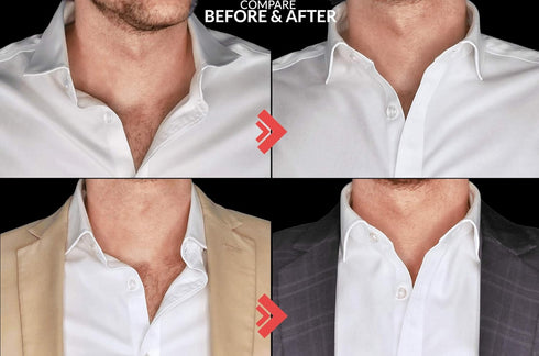 Collar Stay Stickers for Men & Women - Double Sided Tape For Fashion - Shirt, Tie & Belt Anchor - Shirt Button Repair - With Magnetic Luxury Bambo...