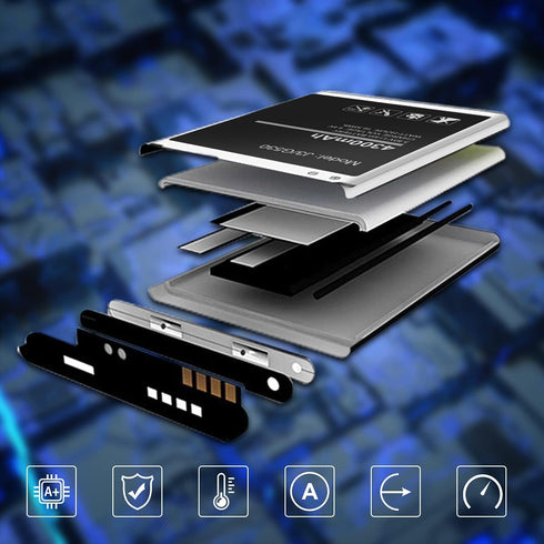 WAVYPO Battery for Galaxy J3,Upgraded 4300mAh Li-ion Battery Replacement for Samsung J3 J327A J327P J320V J320A J320F J320P EB-BG530BBC EB-BG530BB...