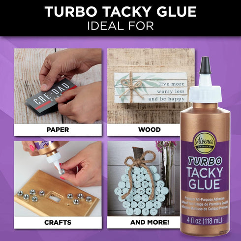 Aleene's 29682 All Purpose Turbo Tacky Glue, 4-Ounce...