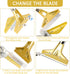 Razor Blade Scraper, 4 In Floor Scraper Tool with 20PCS Extra Metal Blades, Paint Scraper Ideal for Cleaning Stove Top, Windows, Glass, Tiles, Wal...