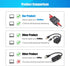 Ethernet Splitter 1 to 2,Gigabit Ethernet Splitter 1000Mbps High Speed with Cat8 Ethernet Cable 1.5ft,LAN RJ45 Splitter with USB Power Cable for C...