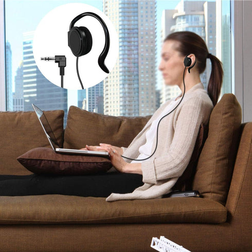 EXMAX 3.5mm Single Side Earphone Earbud One Ear Headphone for EXD-101 ATG-100T ELGT-470 Wireless Tour Guide System Receiver Touring Groups Radio P...