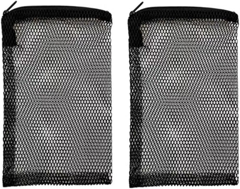 Aquarium Filter Media Bags Black with Zipper, Mesh Reusable Bags for Aquarium Filter Media 15 Pcs(15x10cm/6 x 4")...