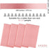Aneco 4 Pack Satin Table Runner 12 x 108 Inch Long Bright Silk and Smooth Fabric Party Table Runner for Wedding Banquet Party Decoration- Rose Gol...