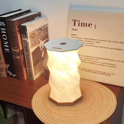 Portable Cordless Lamp, Battery Operated Table Lamp with Touch Dimmer, Rechargeable Folding Night Light for Bedroom, Living Room, Office, Travel, ...