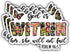 (3 pcs) God is Within Her She Will Not Fail Sticker Christian Bible Verse Jesus Vinyl Decal Inspirational Quotes Stickers for Books Laptops Phonec...