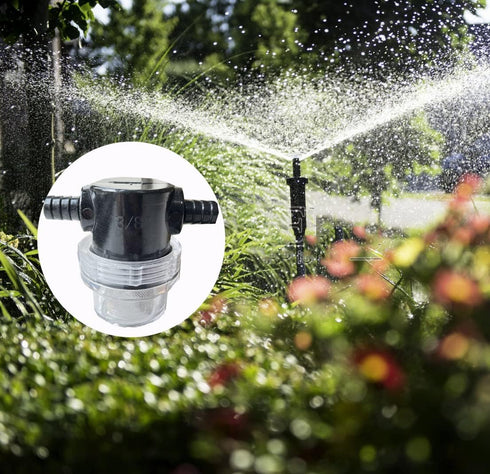 3/8 Inch Water Pump Strainer Hose Barb In-Line Strainer Twist-On Sprayer Filter 50 Mesh Stainless Steel Filter Screen for Water Pump 12V DC 80 PSI...