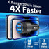 USB Car Charger, Rombica 3Pack 4.8A USB Car Charger Fast Charging Adapter, Dual USB Car Power Cigarette Lighter Charger for iPhone 15 14 13 12 11 ...