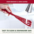 GreenPan Silicone Fish Turner Spatula, Slotted Cooking Kitchen Utensil, Flexible Rubber Nonstick Cookware, Rigid Steel Core, Heat-Resistant, Anti-...