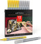 ARTEZA Metallic Oil Based Paint Markers, 12-Pack, 6 Silver and 6 Gold, 1.3 mm Line, Permanent Pens, Craft and Art Supplies for Canvas, Wood, Glass...