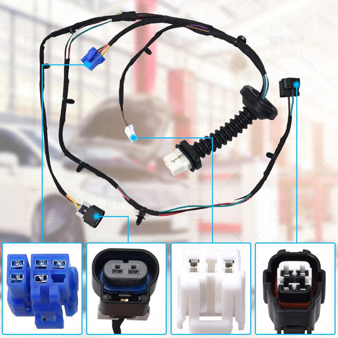 645-506 Rear Door Harness with Connectors Wiring Harness Compatible with 2004-2010 Dodge Ram 1500 2500 3500 4500 5500 Replaces 56051931AB 56051694...