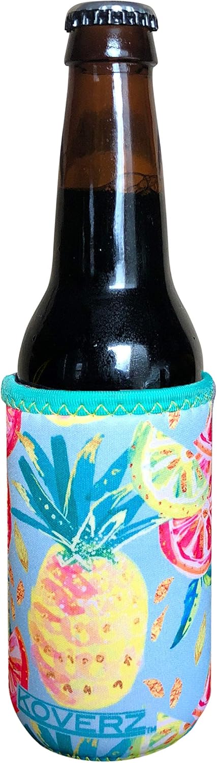 Koverz Can/Bottle Sleeve, Neoprene Insulated Bottle Sleeve, Fits 8-12 Oz. Can/Bottle, Washable and Reusable, Can/Bottle Accessories, Small Size, P...