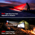 1000 Lumen Headlamp Rechargeable IPX4 Waterproof Hard Hat Headlight Forehead Flashlight for Adults Kids, Waterproof Headlight Camping Gear for Fis...
