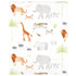 NoJo Watercolor Jungle Animals Crib Sheet - Fitted Crib Sheet...