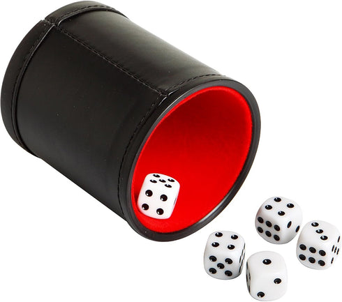 Hathaway Modifier Dice Cup with 5 Dice, Black, 16mm...
