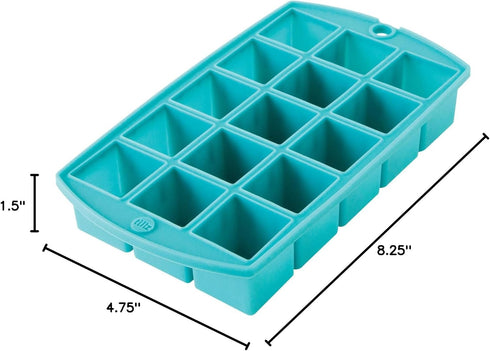 Tulz Mini Ice Block Tray, Silicone, Teal...
