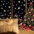 LUDILO 135Pcs Christmas Window Clings Snowflakes Window Decals Static Window Stickers for Christmas Decorations Windows Décor Ornaments Xmas Party...
