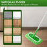 8PCS Reusable Microfiber Mop Pads Washable Wet Pads Compatible with Swiffer Sweeper Refills Pads for Wet & Dry Sweeping Cloths Mop Head Replacemen...