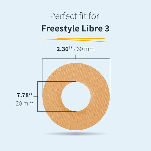 10 x Freestyle Libre 3 Sensor Covers, Ringpatch, Last Up to 14 Days, Sweat & Waterproof, CGM, Glucose Monitor Protection, Purple...