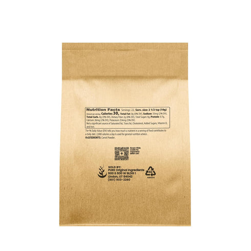 Pure Original Ingredients Carrot Powder (8 oz) Smoothies & Shakes, Sauces, No Fillers Or Additives...