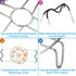 Steamer Cooling Rack Trivet Accessory Set, Include 9-holes Egg Steamer Cooking Rack with Heat Resistant Silicon Handles & Compatible for 6, 8 Quar...