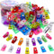 BamLue 100 Pack-Upgrade Handy Holding Easier Sewing Clips Multicolor for Sewing Craft Clamps,Crafting,Crochet and Knitting,All Purpose for Quiltin...