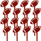 Blulu 48 Brown Acrylic Football Cake Toppers & Toothpicks - 48 Pieces - Football Theme Party Decorations...