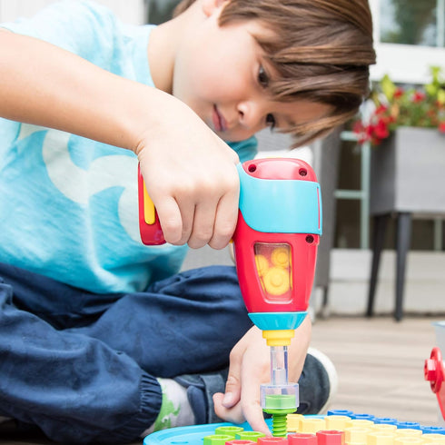 Educational Insights Design & Drill Power Drill, Compatible with Design & Drill Sets, Real Working, Kid-Friendly Toy Drill, Brand New Look...