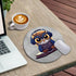 Cute Owl Mouse Pad, Funny Small Mouse Pads for Desk, Round Mousepad for Wireless Mouse Gaming Work Laptop, Mini Travel Computer Mouse Mat, Home De...