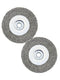 Crimped Wire Wheel Brush 4in 5/8-11 Threads Arbor for 4-1/2" Angle Grinder - 2pcs...