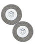 Crimped Wire Wheel Brush 4in 5/8-11 Threads Arbor for 4-1/2" Angle Grinder - 2pcs...