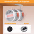 Tumbler Lid Organizer,Space Saving Tumbler Lid Hook for Yeti Tumbler,Stainless Steel Tumbler Lid Holder,Self-Adhesive or Drilling Tumbler Lid Hook...