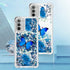 for Moto G 5G 2022 Phone Case with Tempered Glass Screen Protector, Motorola G 5G 2022 Case,Women Girls Glitter Bling Liquid Soft TPU Shockproof S...