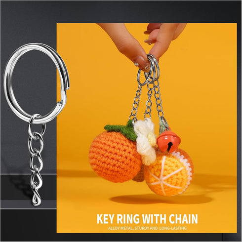 LEOBRO 145PCS Key Chain Rings and Keychain Clips for Keychains, Lobster Claw Clasps and Key Rings, Keychain Accessories, Bulk Lanyard Clips Keycha...