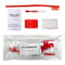 Red Orthodontic 5 Piece Braces Care Kit - Complete Dental Cleaning Set for Teeth with Travel Toothbrush, Wax, Floss, Brackets Cleaner - Essential ...