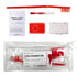 Red Orthodontic 5 Piece Braces Care Kit - Complete Dental Cleaning Set for Teeth with Travel Toothbrush, Wax, Floss, Brackets Cleaner - Essential ...