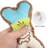 Blue-Pink Pet Plush Chew Product Teeth Cleaning Bite Resistant Dog Accessory Bone Shape Dog Training Chew Toy for Dog Accessories Supplies...