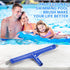 Pool Brush Head, 17.5" Pool Brushes for Cleaning Pool Walls, Curved Ends High-Efficiency Pool Scrub Brush,Premium Nylon Bristles Pool Brush with E...