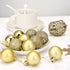 Aitsite 24ct Christmas Tree Ornaments Set 1.57 inches Mini Shatterproof Holiday Ornaments Balls for Christmas Decorations (Gold)...