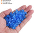 MECCANIXITY 300pcs Glow Rocks 8-10mm Glow Pebbles Decoration in The Dark Luminous Stones Decor DIY Decorative Dark Blue for Garden, Potted Plant, ...