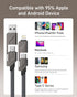 4-in-1 USB/USB C to Lightning/USB C Cable 6ft, 60W Fast Charging & Data Sync, iPhone Charger Cord for iPhone 15 14 13 12 11 Samsung S24 S23 S22 Mu...