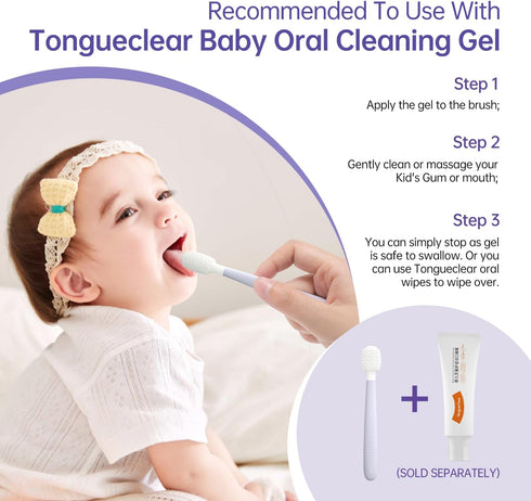 Kids Tongue Scraper, Tongue Cleaner for Infant & Newborn, Baby Oral Cleaner Newborn, Toddler Toothbrush for Tooth Mouth Gum Clean, Infant Toothbru...