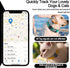 IPX8 Waterproof AirTag Dog Collar Holder, Hidden Air Tag Case for Cat Collar, Anti-Lost Silicone Cover for AirTag GPS Tracker Compatible with Pets...